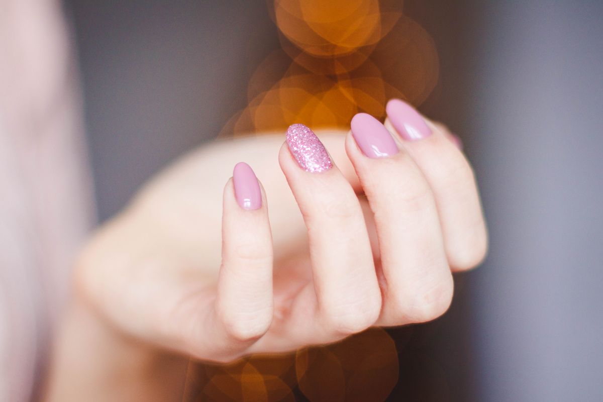 Finished gel manicure set at Lavish Nail Bar